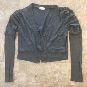 Grey Cropped Sweater